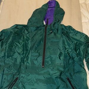 Helly Hansen Green and Purple Windbreaker Jacket